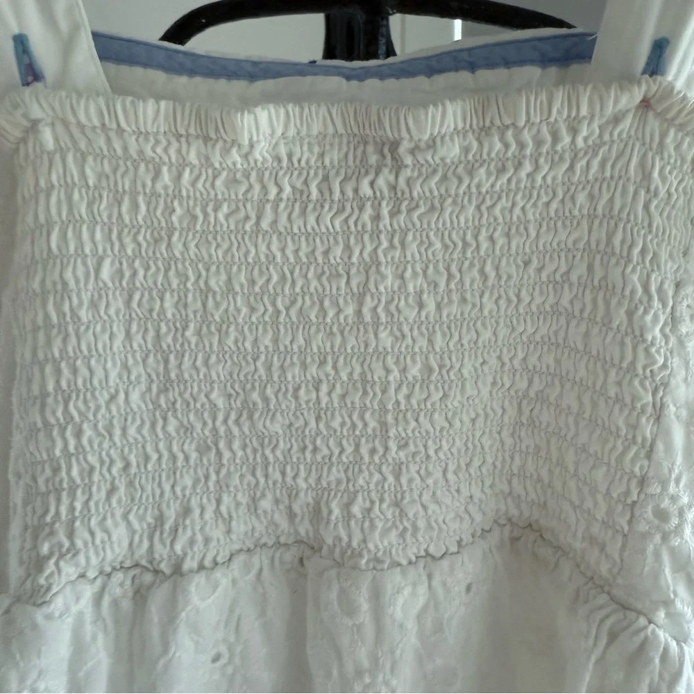Mini Boden Girls White Eyelet Sundress 6-7Y - Picture 6 of 10